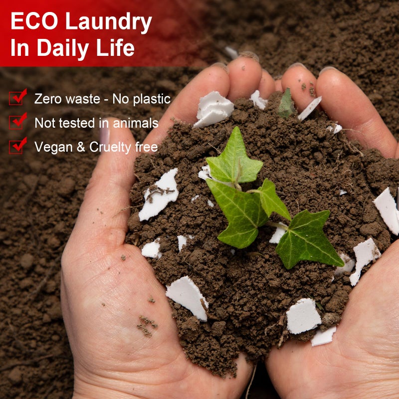 Binbata Laundry Detergent Sheets, Up To 128 Loads Berry Scent Hypoallergenic Eco-Friendly, Biodegradable Plastic Free Liquidless Laundry Sheets Suitable for Sensitive Skin - Image 5